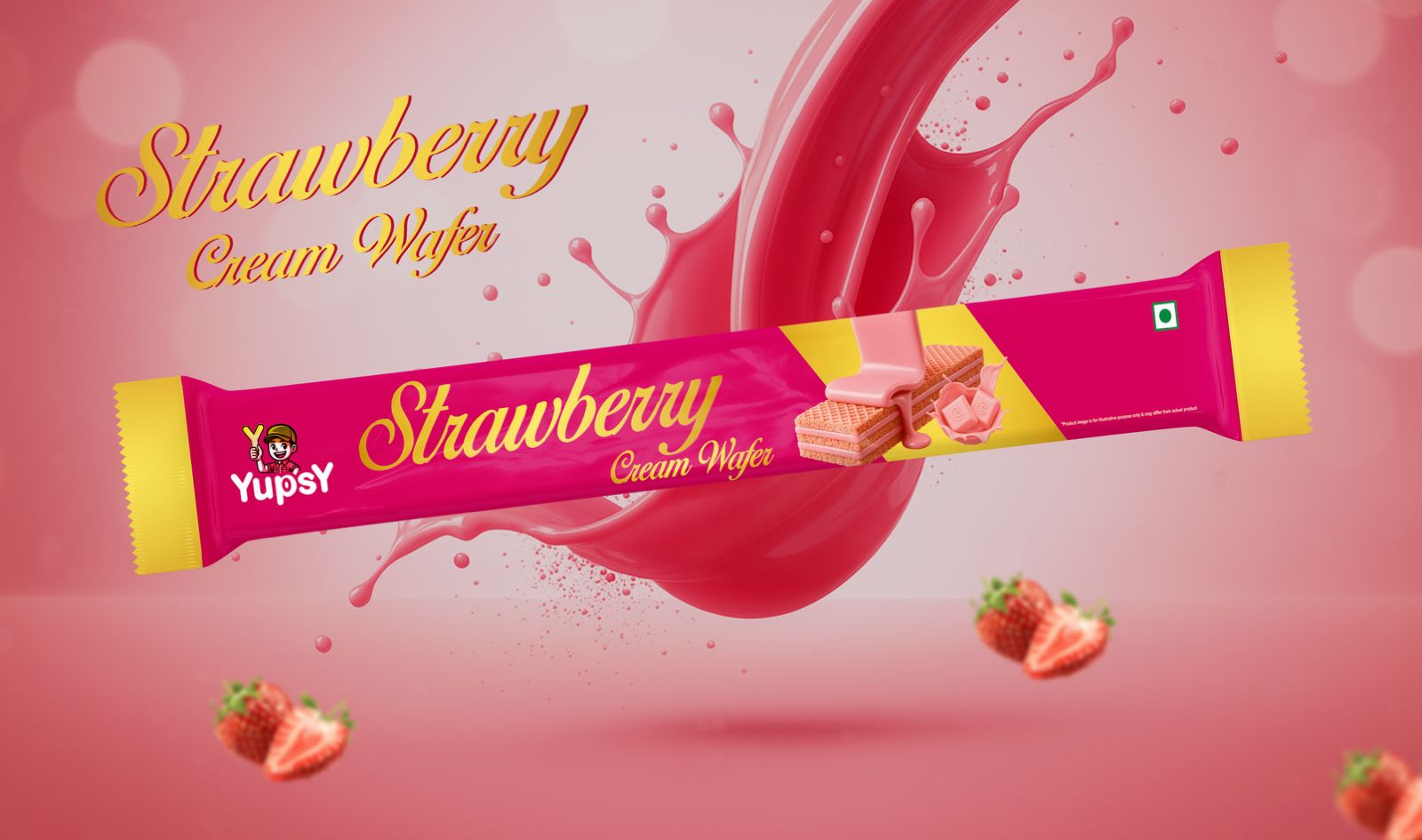 Strawberry Cream Wafer